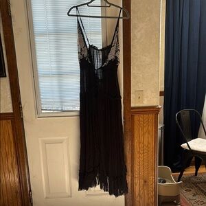 Free people Elegant Black Lace Dress